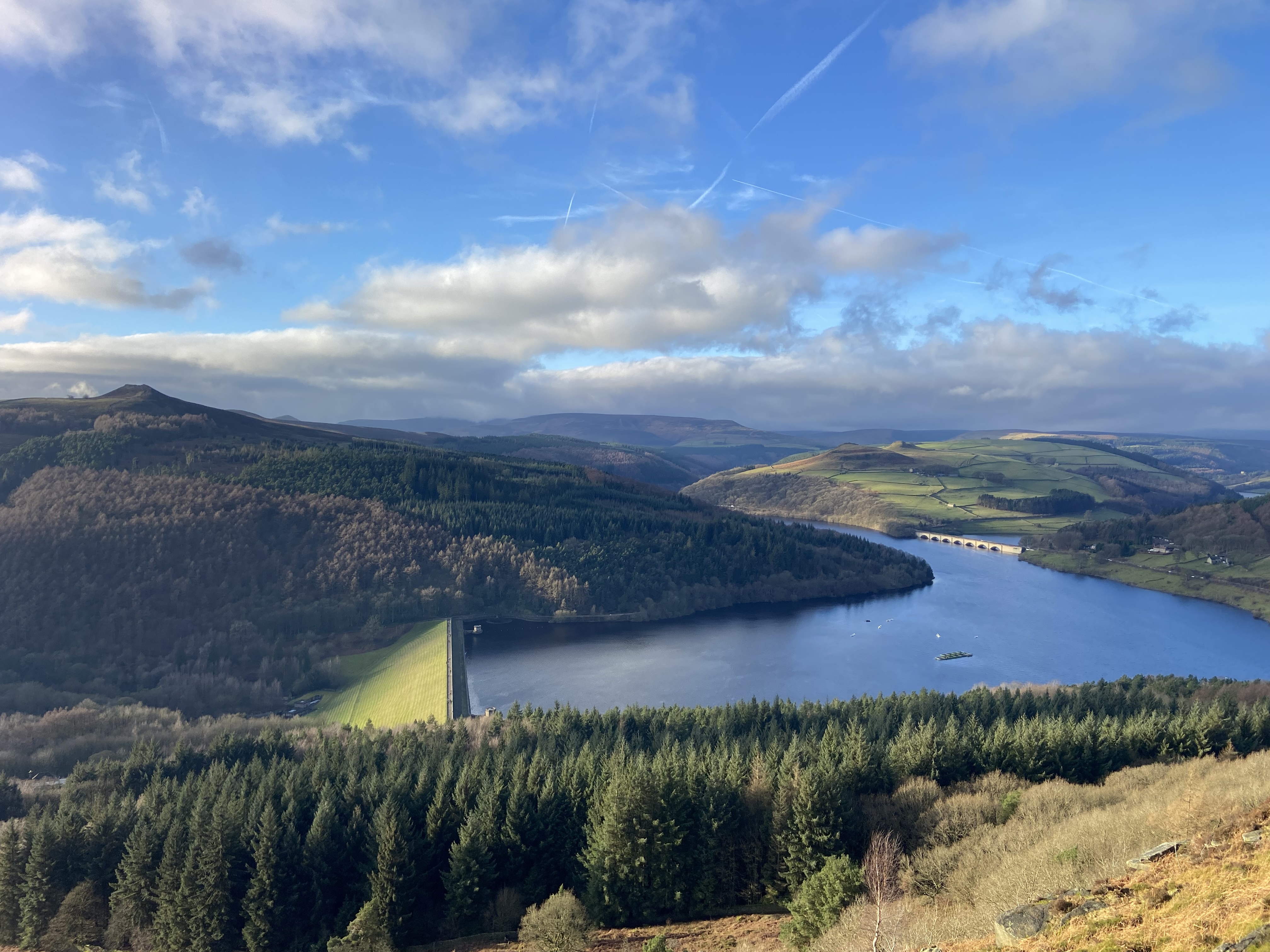 A beautiful vista from Bamford Edge in the Peak District